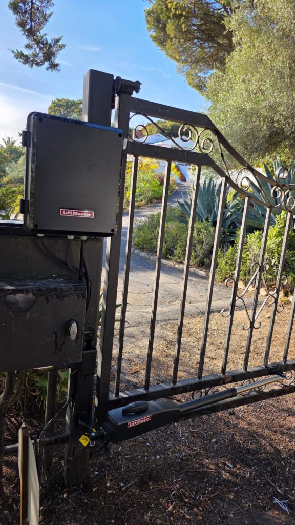 Gate with LiftMaster motor and opener