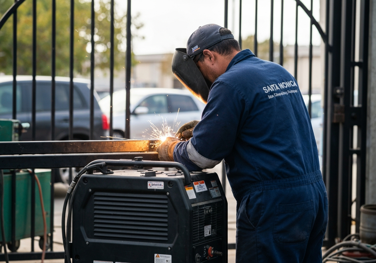 Welder performing gate parts and welding in Santa Monica, CA