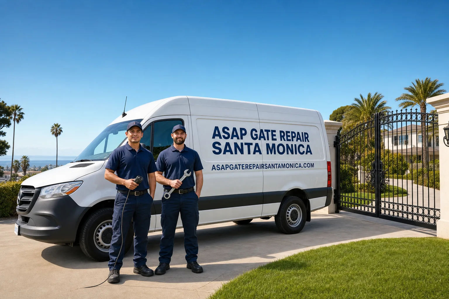 ASAP Gate Repair Santa Monica service vehicle and crew in Santa Monica, CA