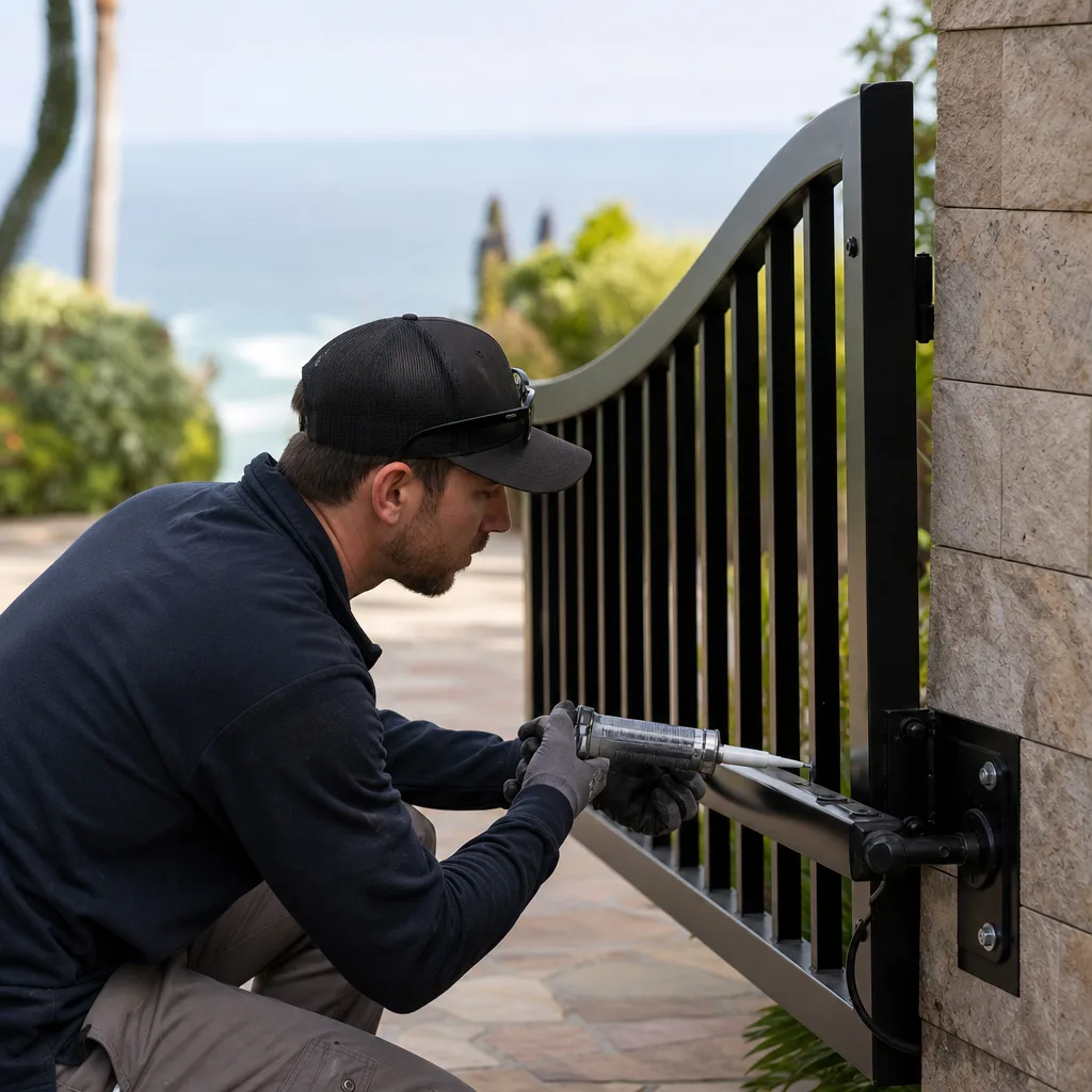 Illustration for driveway gate repair