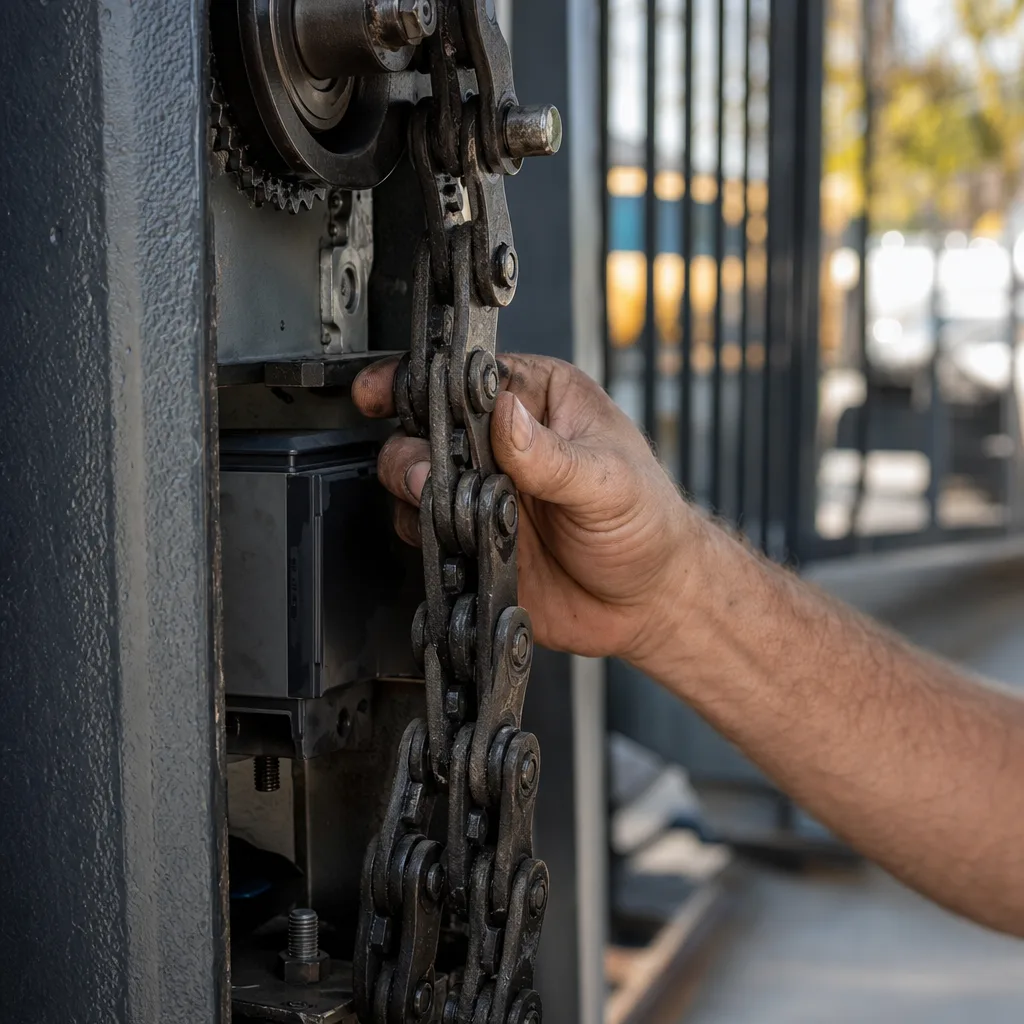 Illustration for commercial gate repair